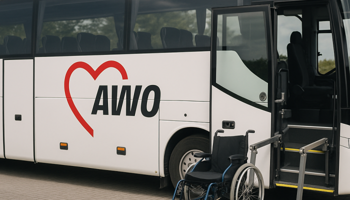 Reisebus für die AWO am Mittelrhein
