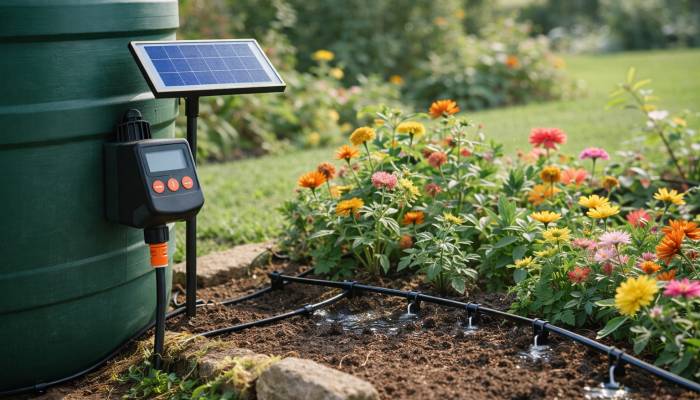 Solar-Bewässerung für Pflanzen