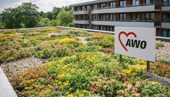 Ausweitung von Bepflanzung auf Flachdächern