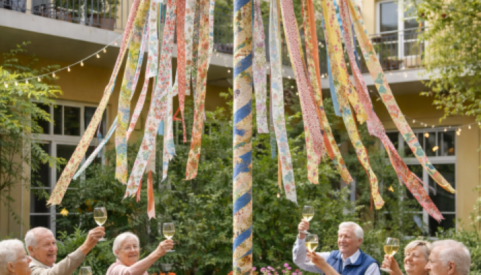 Bunte Maibaumbänder selbstgemacht