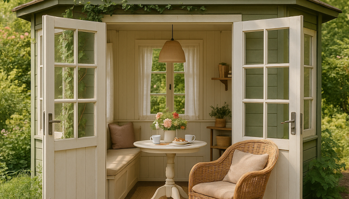 Pavillon im Sinnesgarten umgestalten 