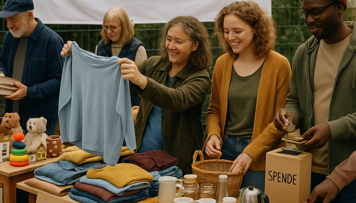 Trödelmarkt für die Bewohner*innen